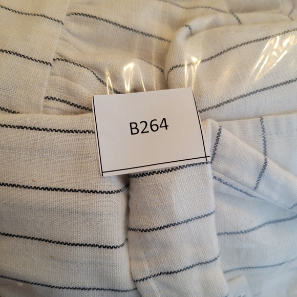 Marissa Webb Womens Striped Tiered Maxi Shirtdress Pockets Size 8 White Preppy - Picture 10 of 10